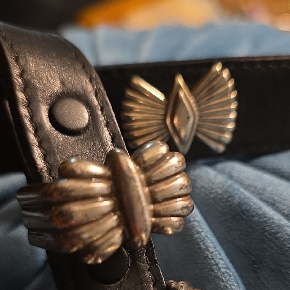 CLEARANCE Sterling N.A. Concho Oil Tanned Harness Leather THE BEST THERE IS EUC